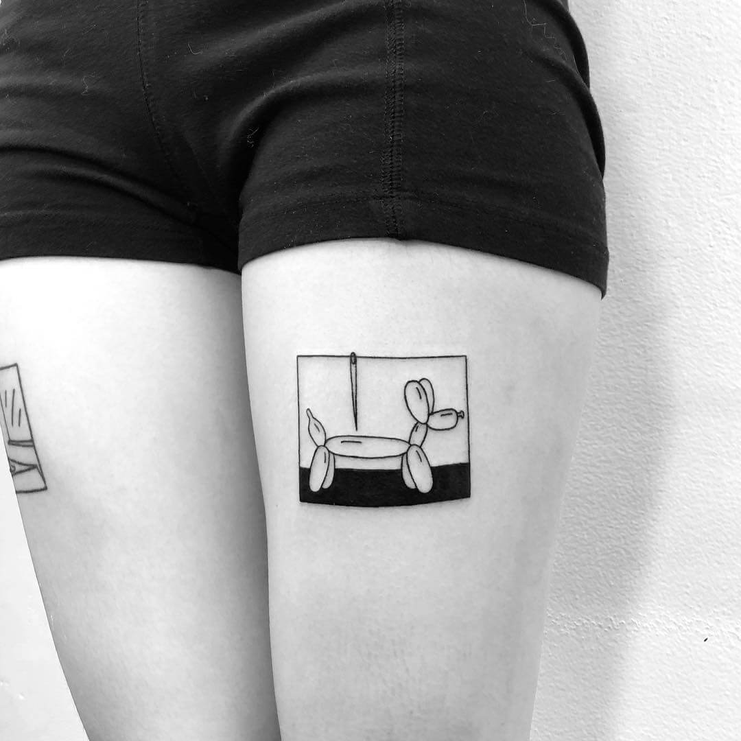 Yi Stropky Balloon Dog tattoo